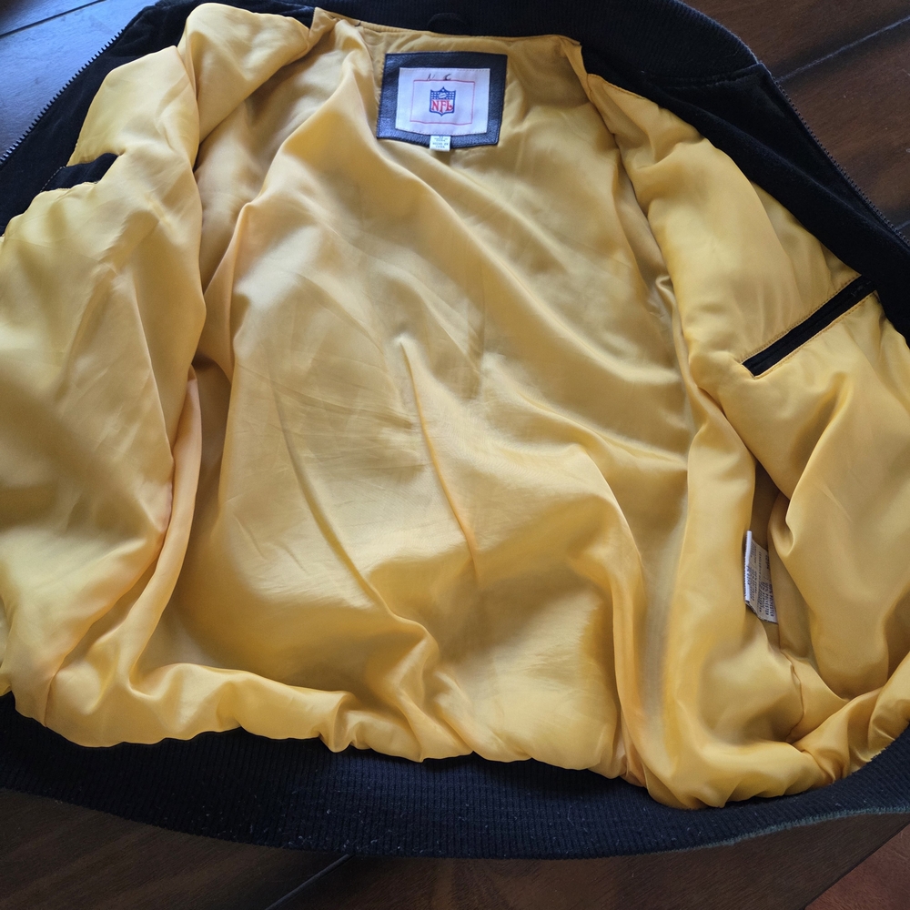 Green Bay Packers Vintage Suede Leather Jacket M - Picture 7 of 15